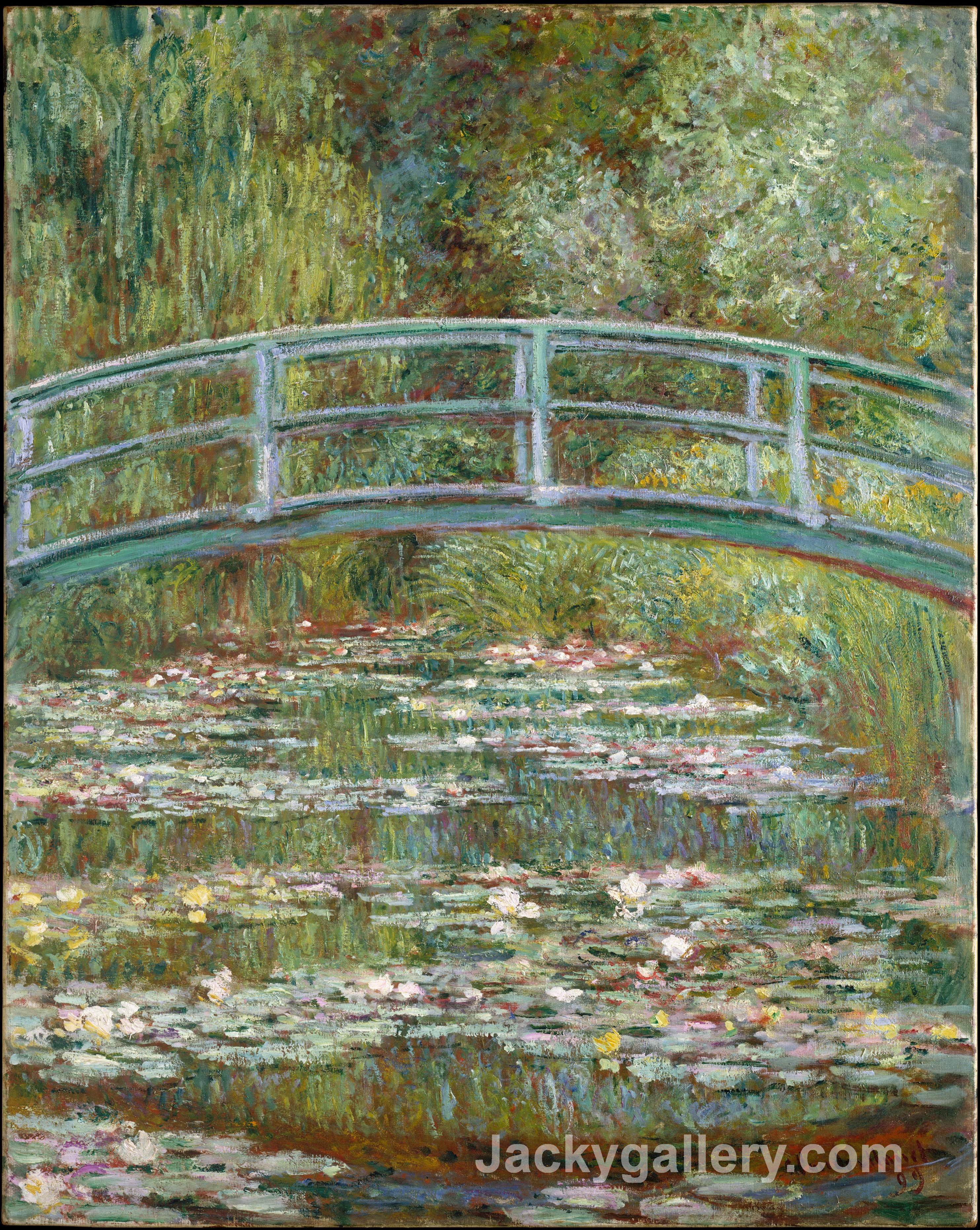 A Waterlily Pond, Symphony In Rose by Claude Monet paintings reproduction